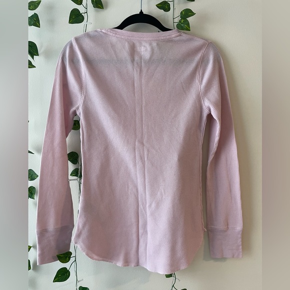 Pink WaffleKnit Crew | Size M - Picture 2 of 2